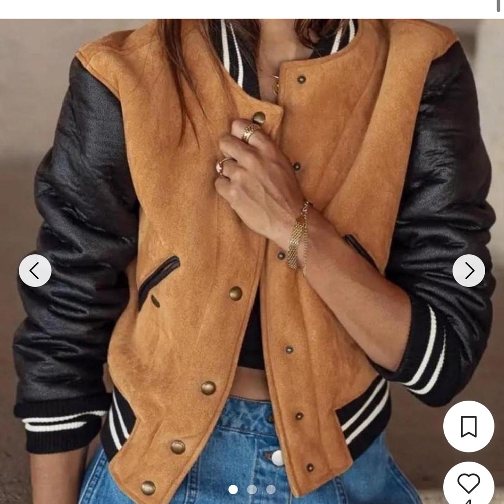 BLANK NYC Stylish Tan and Black Women's Jacket